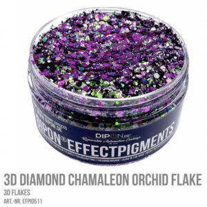 3D Diamond Chamaleon Orchid Flake